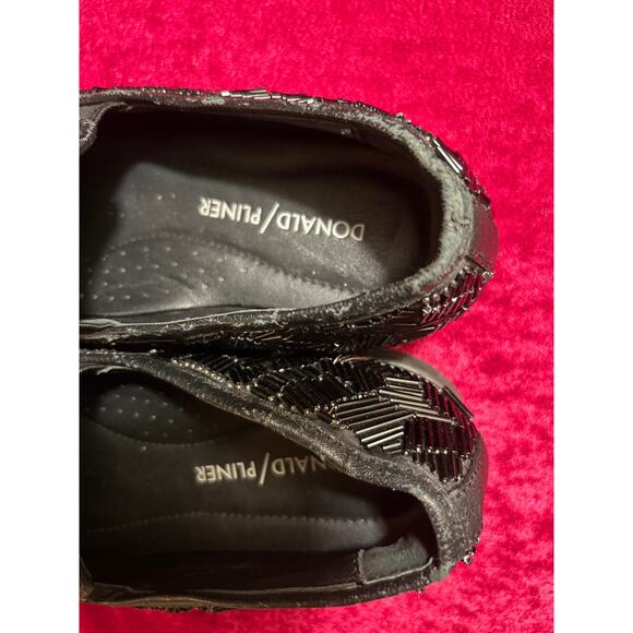 Donald/Pliner Women’s Blk Beaded Loafer Casual Slip-on Shoe - Picture 11 of 12